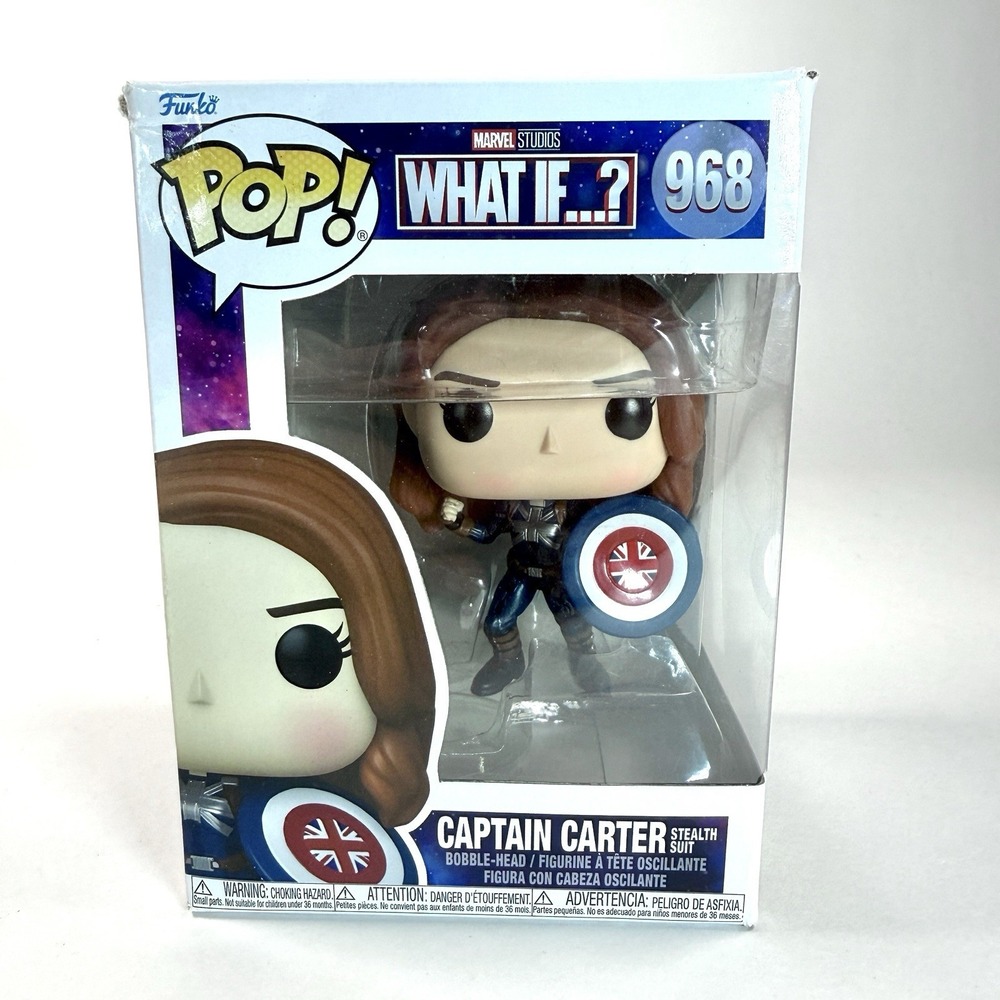 Funko Pop Marvel What If Captain Carter Stealth Suit #968 Vinyl Figure NIB